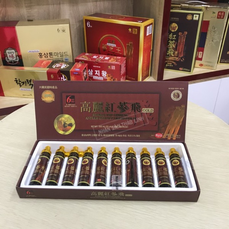 Chiết xuất Hồng sâm Nhung hươu Linh chi KGS Hàn Quốc 200ml